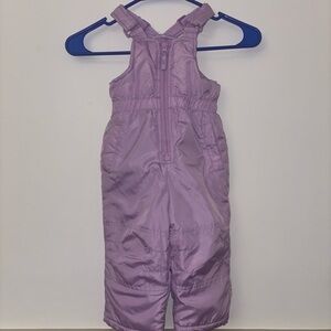 Wippette Kids Baby Snow Bibs 12M Purple Insulated Winter Overalls